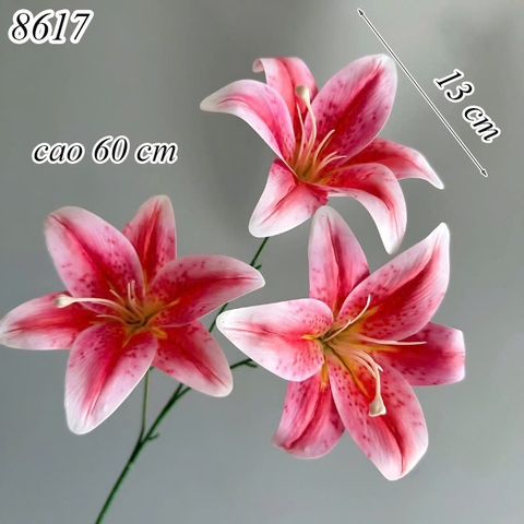 Cành hoa huệ Hồng Đỏ TQ