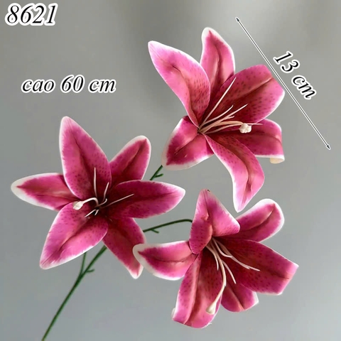 Cành hoa huệ Đỏ Tím TQ
