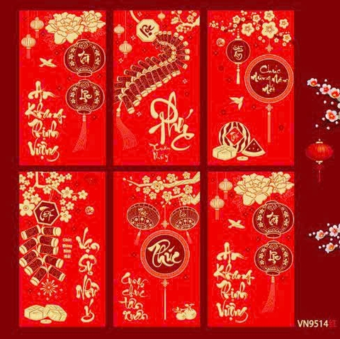 Set 6 Lì Xì Lấy Ngẫu Nhiên M30