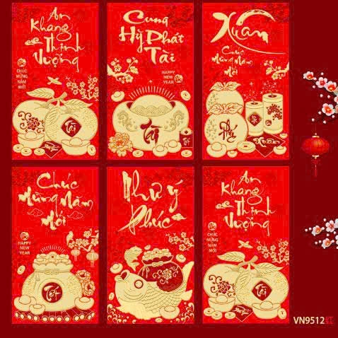Set 6 Lì Xì Lấy Ngẫu Nhiên M20