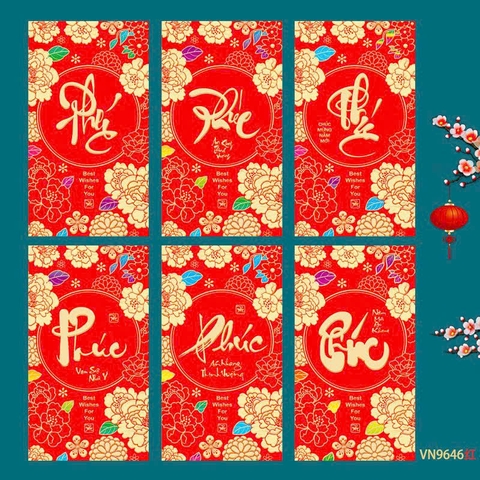 Set 6 Lì Xì Lấy Ngẫu Nhiên M32