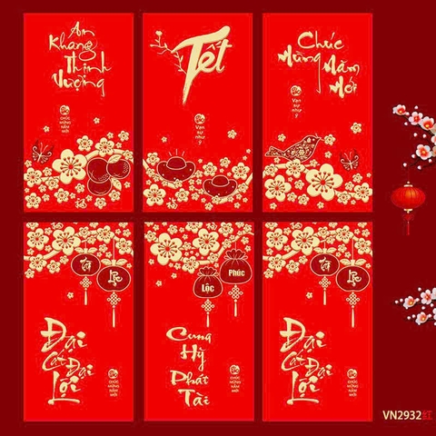 Set 6 Lì Xì Lấy Ngẫu Nhiên M24