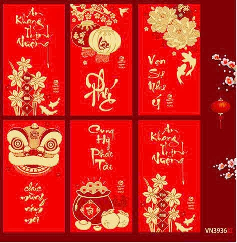 Set 6 Lì Xì Lấy Ngẫu Nhiên M25