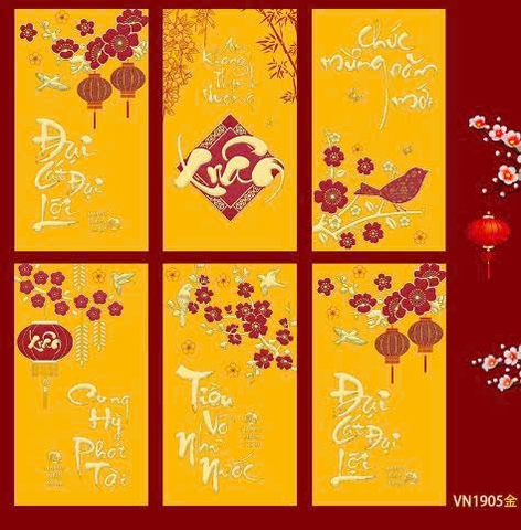 Set 6 Lì Xì Lấy Ngẫu Nhiên M27