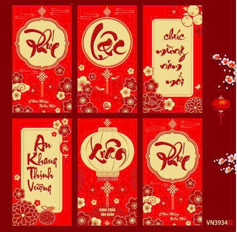 Set 6 Lì Xì Lấy Ngẫu Nhiên M28