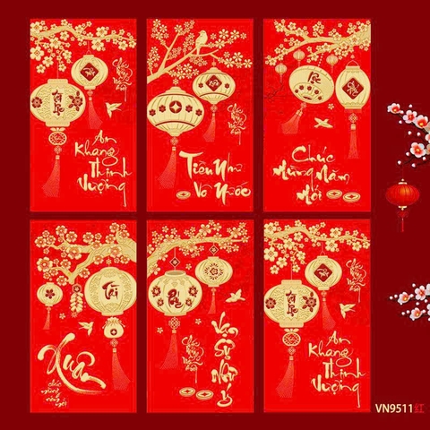 Set 6 Lì Xì Lấy Ngẫu Nhiên M29