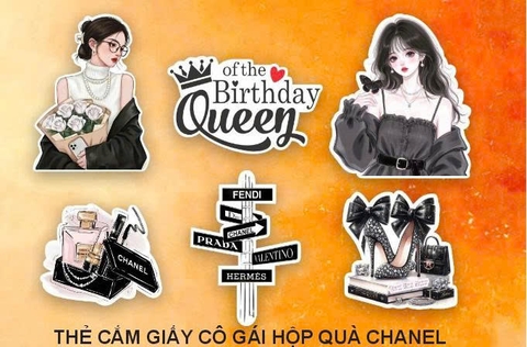 SCG-Set Cắm Cô Gái Hộp Quà Chanel TP