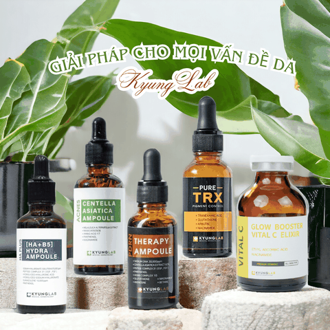 Serum KyungLab HA B5 dưỡng ẩm giảm mụn trắng da mờ thâm sạm nám phục hồi chống lão hoá Kyung Lab Hàn Quốc