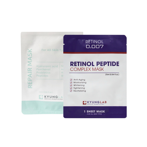 Mặt nạ KyungLab Repair và Retinol Peptide Mask cấp ẩm mờ thâm dưỡng trắng phục hồi và tái tạo da 25ml