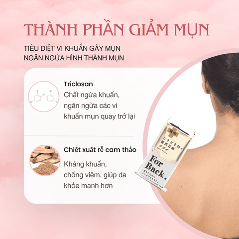 Xà phòng ngừa mụn lưng Pelican For Back Medicated Soap Bar giảm mụn lưng tắm trắng da chuẩn Nhật Bản 135g