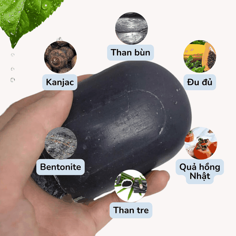 Xà phòng Pelican For Back Cleansing Soap giúp giảm thâm nách ngừa mụn từ đá than Nhật Bản chính hãng 80g