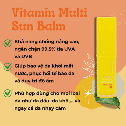 Kem chống nắng Lebelage Multi Sun Balm SPF 50+/PA++++ chống nắng bảo vệ da và dưỡng ẩm hiệu quả 10g Hàn Quốc