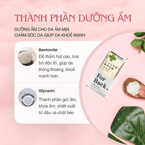 Xà phòng ngừa mụn lưng Pelican For Back Medicated Soap Bar giảm mụn lưng tắm trắng da chuẩn Nhật Bản 135g
