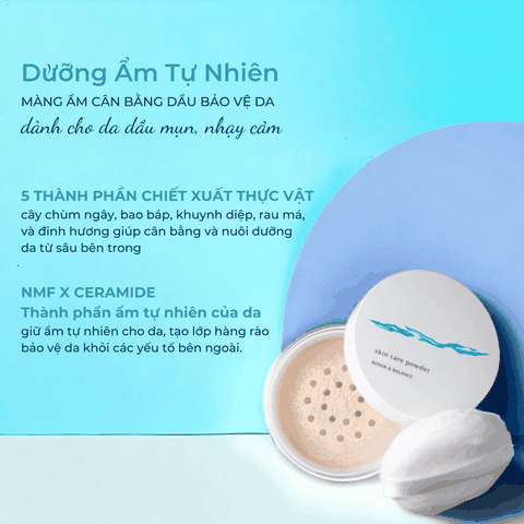 Phấn phủ Meishoku Repair and Balance Skin Care Powder siêu mịn chống nắng che phủ nâng tông SPF32 PA+++ 6g