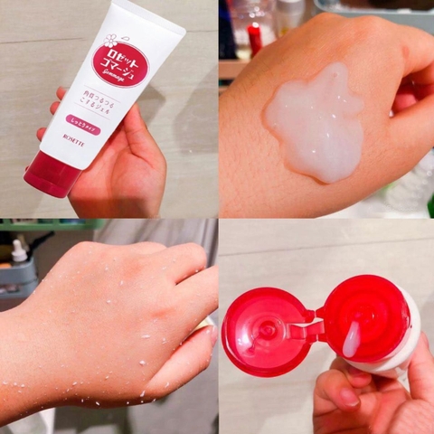 Tẩy tế bào chết da mặt Rosette Peeling Gel tẩy da chết của Nhật Số 1 Cosmo 120g  - Bản Đỏ da khô (HSD: 30/11/2025)