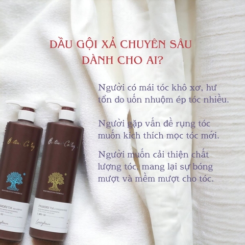 Dầu Gội Xả Pasiori Biotin Collagen Hair Repair phục hồi tóc hư tổn giảm rụng và kích thích mọc tóc 1000ml