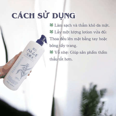 Toner Hatomugi Reihaku Lotion nước hoa hồng ý nhĩ dưỡng ẩm làm trắng da Nhật Bản 500ml