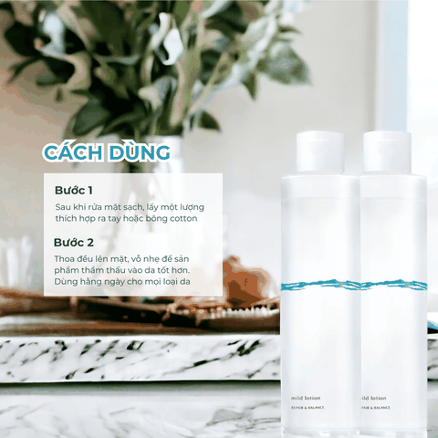 Nước hoa hồng Meishoku Repair & Balance Lotion cấp ẩm cân bằng da cho da nhạy cảm Nhật Bản 195ml