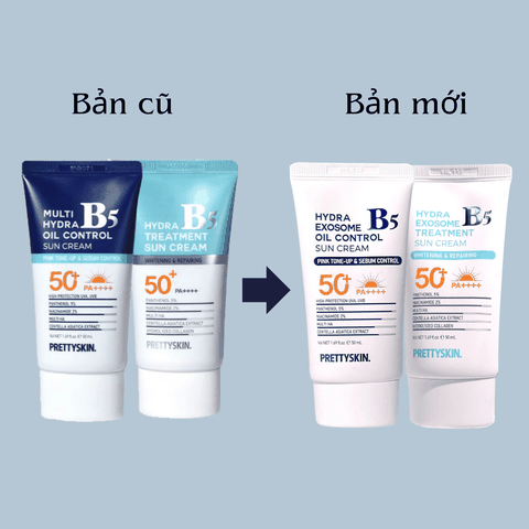 Kem chống nắng nâng tone Prettyskin Multi Hydra B5 Treatment Sun Cream dành cho da dầu mụn SPF50+ 50ml