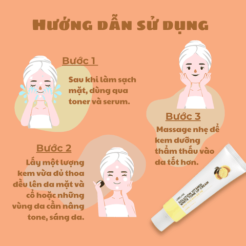 Kem dưỡng Lebelage Solution Vitamin White Tone Up Cream dưỡng trắng sáng da và cấp ẩm cho da 50ml Hàn Quốc