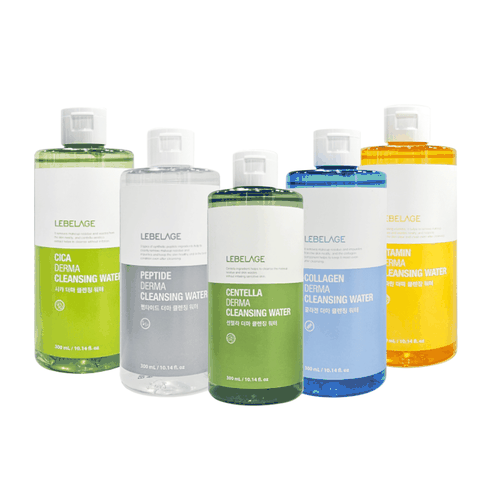 Nước tẩy trang Lebelage Derma Cleansing Water tẩy trang sạch sâu dịu nhẹ và dưỡng ẩm trắng da 300ml Hàn Quốc