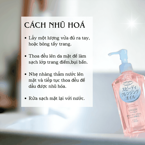 Nước tẩy trang Dầu tẩy trang Kose Softymo Cleansing sạch sâu dịu nhẹ an toàn cho mọi loại da Nhật Bản