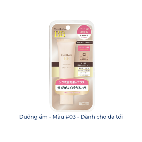 Kem lót kiềm dầu Meishoku Moist-Labo BB che khuyết điểm dưỡng makeup lót trang điểm chống nắng cho da dầu da khô