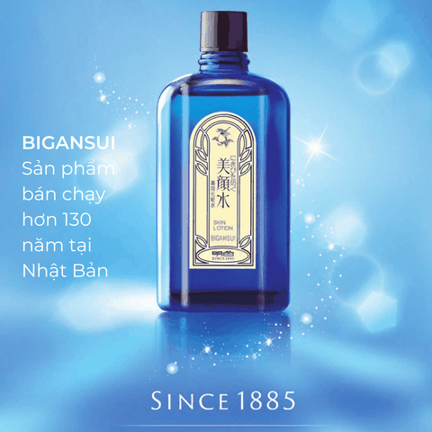 Nước Hoa Hồng giảm mụn Meishoku Bigansui Skin Lotion ngừa mụn cho da dầu mụn Nhật Bản 90ml