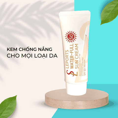 Kem chống nắng nâng tone Smile Leader Sun Cream SPF50+ cho da dầu mụn và da khô 60ml