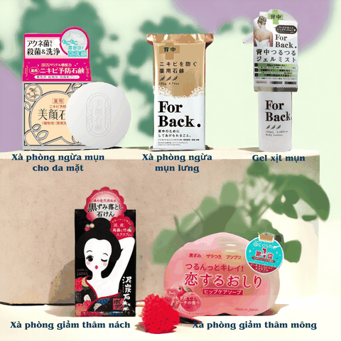 Xà phòng ngừa mụn lưng Pelican For Back Medicated Soap Bar giảm mụn lưng tắm trắng da chuẩn Nhật Bản 135g