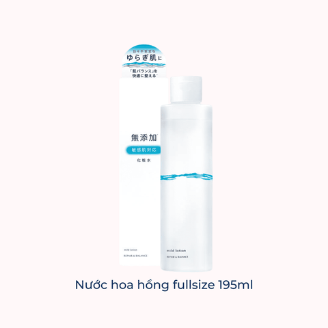 Nước hoa hồng Meishoku Repair & Balance Lotion cấp ẩm cân bằng da cho da nhạy cảm Nhật Bản 195ml