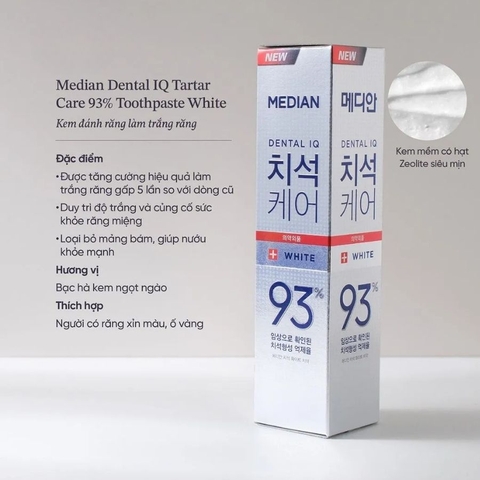 Kem Đánh Răng Hàn Quốc Trắng Răng MEDIAN DENTAL Răng Chắc Khỏe Ngăn Ngừa Hôi Miệng·120g