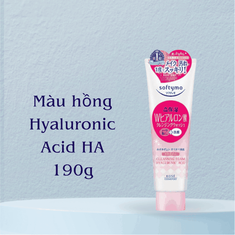 Sữa rửa mặt Kose Softymo Cleansing Foam Nhật Bản sạch sâu cấp ẩm cho da khô da dầu mụn 190g 60g