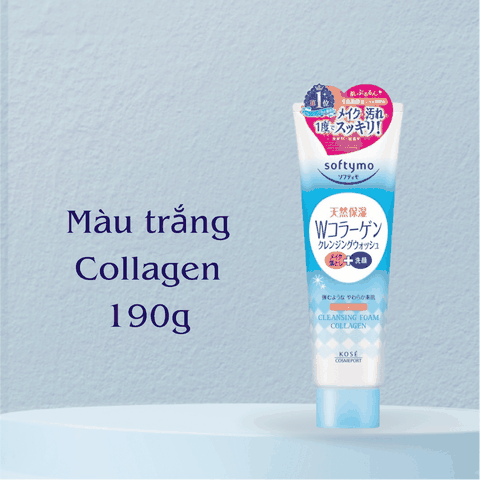 Sữa rửa mặt Kose Softymo Cleansing Foam Nhật Bản sạch sâu cấp ẩm cho da khô da dầu mụn 190g 60g