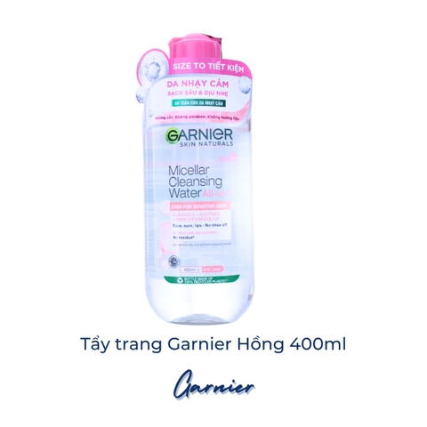 Nước Tẩy Trang Garnier Làm Sạch Sâu Dịu Nhẹ Cho Mọi Loại Da