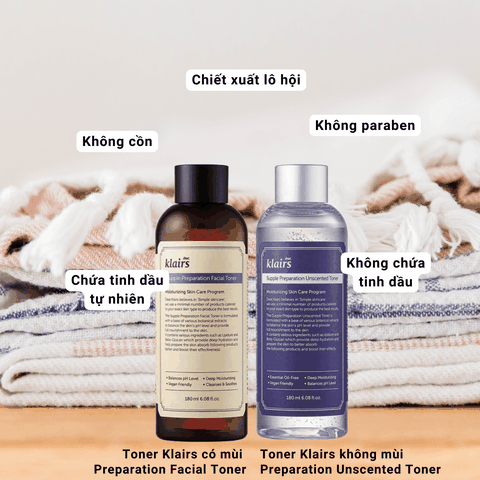 Toner Klairs nước hoa hồng Dear Klairs cấp ẩm cân bằng da không mùi và có mùi 180ml Hàn Quốc