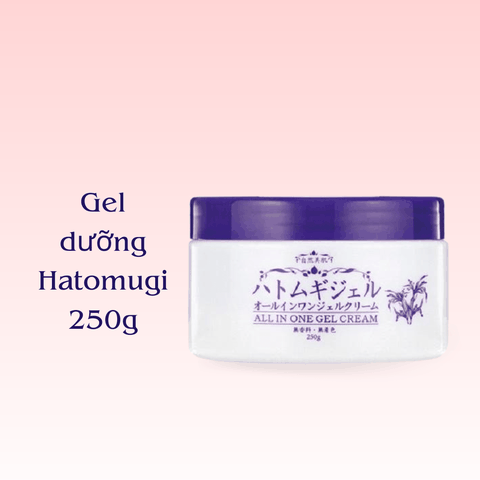 Kem dưỡng ẩm Hatomugi Cream và Gel dưỡng trắng da và cấp ẩm từ hạt ý dĩ Nhật Bản chính hãng 300G 250G 180G