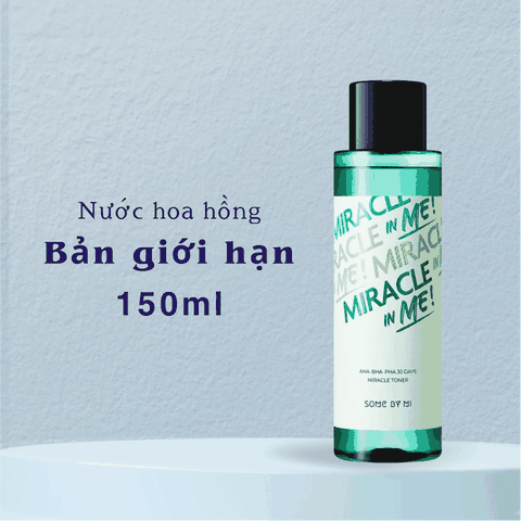 Nước Hoa Hồng Some By Mi làm sạch da dầu mụn trong 30 ngày AHA BHA PHA 30 Days Miracle Toner 150ml (HSD: 26/07/2025)