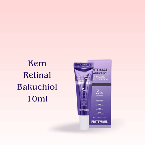 Kem dưỡng PrettySkin Retinal BakuChiol Night Cream tái tạo phục hồi trẻ hóa da Pretty Skin Retinol Hàn Quốc