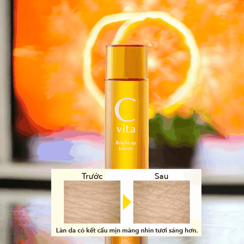 Vitamin C Serum và Lotion Meishoku C Vita dưỡng trắng da dưỡng ẩm tự nhiên từ cam Yuzu Nhật Bản