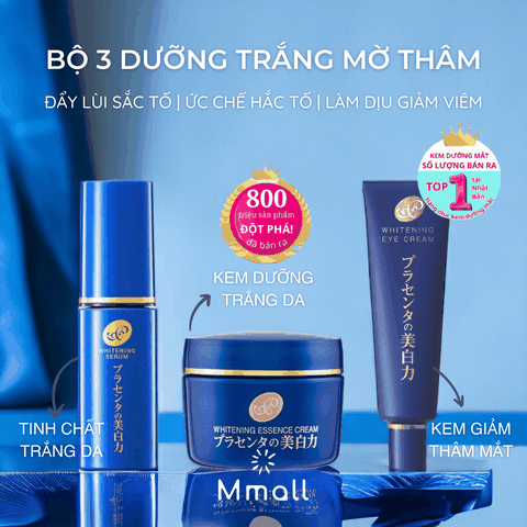 Kem mắt giảm thâm Meishoku Whitening Eye Cream dưỡng mắt giảm quầng thâm chống lão hóa tan bọng Nhật Bản
