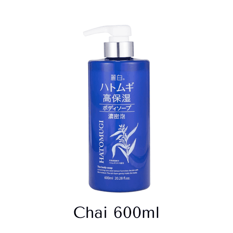Sữa tắm trắng da Hatomugi Body Wash trắng da toàn thân thơm lâu chiết xuất ý dĩ cho nam nữ Nhật Bản
