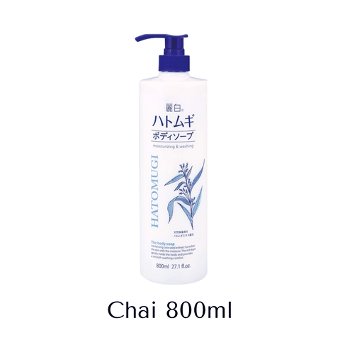 Sữa tắm trắng da Hatomugi Body Wash trắng da toàn thân thơm lâu chiết xuất ý dĩ cho nam nữ Nhật Bản