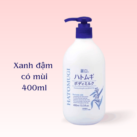 Dưỡng thể trắng da Hatomugi Body Lotion dưỡng trắng chống nắng dưỡng ẩm hạt ý dĩ ban ngày ban đêm Nhật Bản