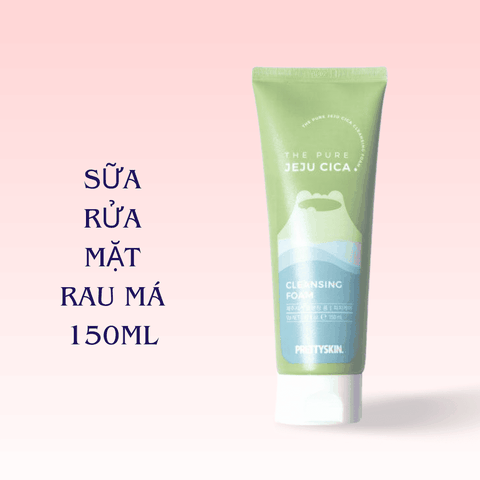 Sữa rửa mặt PrettySkin rau má Jeju Centela, Multi Hydra B5 phục hồi da cấp ẩm làm sạch sâu da dầu mụn khô treatment
