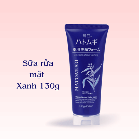 Sữa rửa mặt Hatomugi Cleansing Facial Foam chiết xuất ý dĩ dưỡng ẩm dưỡng trắng da Nhật Bản 130g 170g