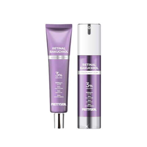 Kem dưỡng PrettySkin Retinal BakuChiol Night Cream tái tạo phục hồi trẻ hóa da Pretty Skin Retinol Hàn Quốc