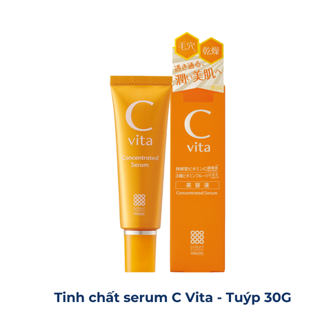 Vitamin C Serum và Lotion Meishoku C Vita dưỡng trắng da dưỡng ẩm tự nhiên từ cam Yuzu Nhật Bản
