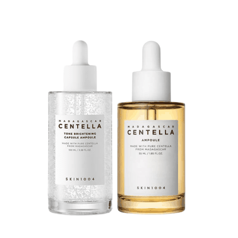 Tinh chất rau má giảm mụn, phục hồi, dưỡng trắng da Hàn Quốc Skin1004 Madagascar Centella Ampoule