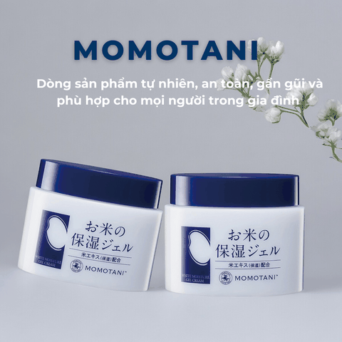 Kem dưỡng trắng Momotani White Moisture Gel Cream cho mặt và cơ thể Nhật Bản 230G 20G